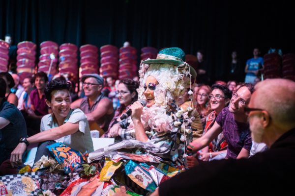 Taylor singing Foster and reciting Whitman as I danced onstage. Photo: Teddy Wolff