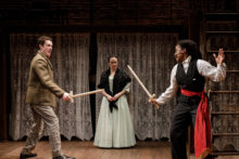 Sword-swinging in Little Women (Photo: James Leynse).