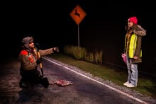 D. B. Milliken and Mia Sinclair Jenness in Road Kills. Photo: Nina Goodheart