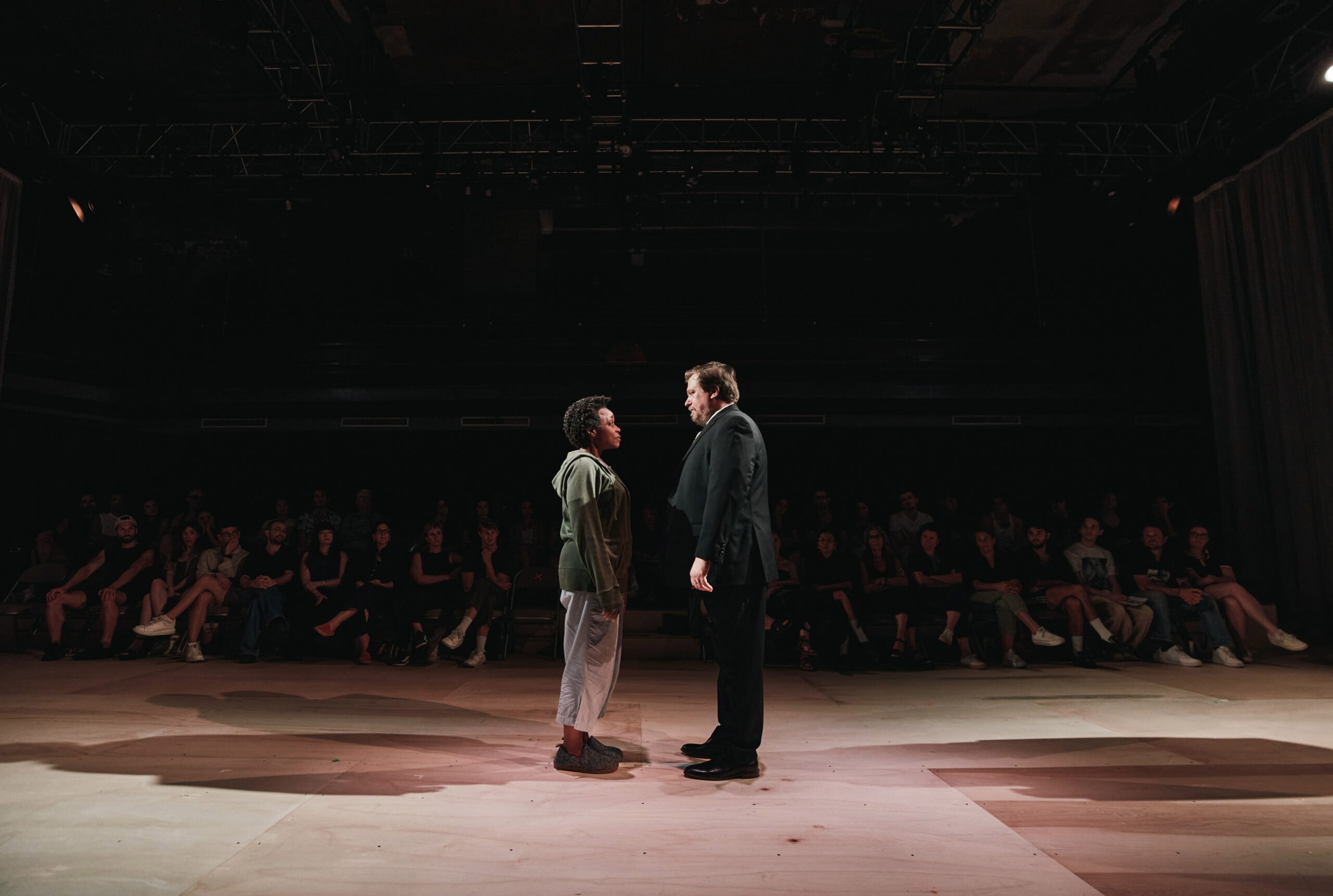 Quincy Tyler Bernstine and Michael Chernus in Well, I'll Let You Go. Photo: Emilio Madrid