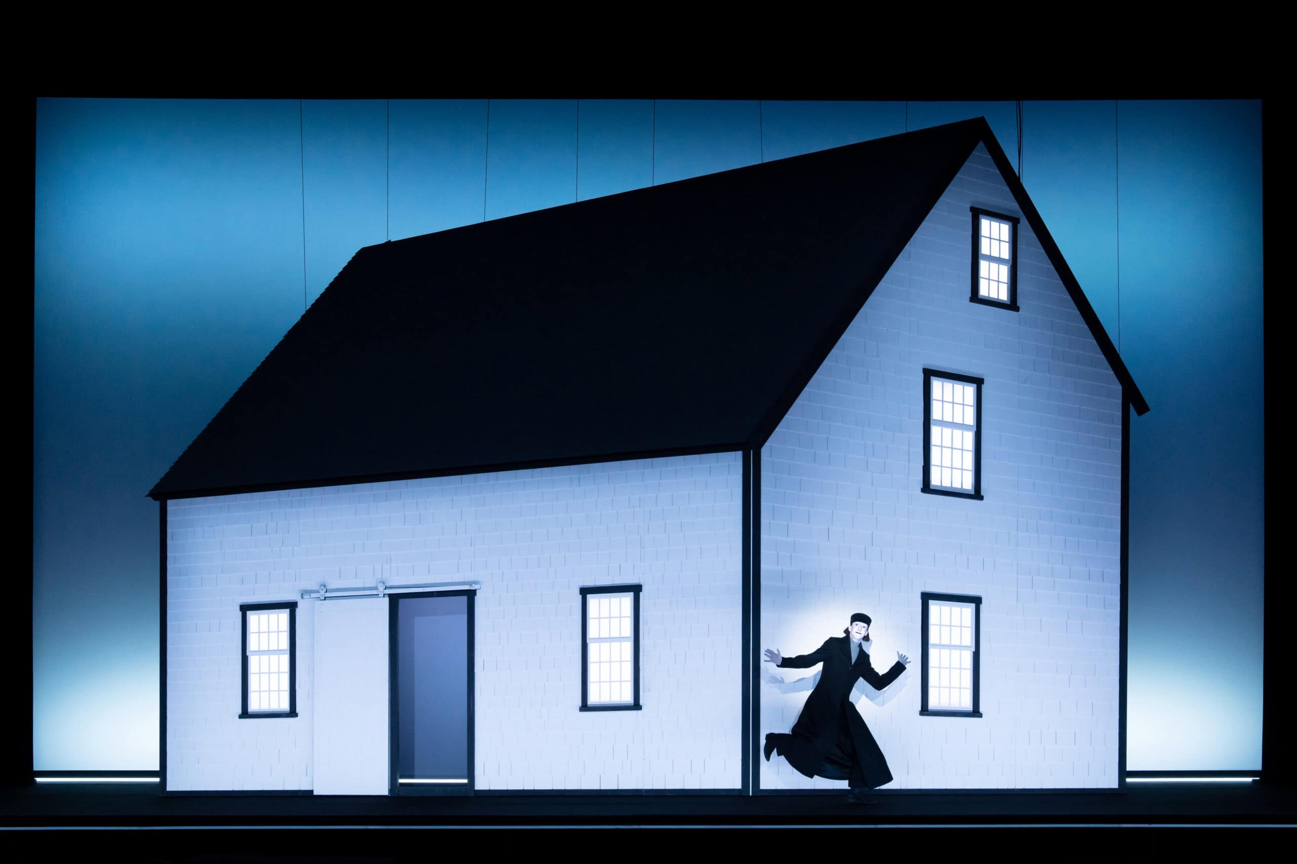 Raphael Gehrmann in the Düsseldorfer Schauspielhaus's Moby Dick. Photo: Julieta Cervantes