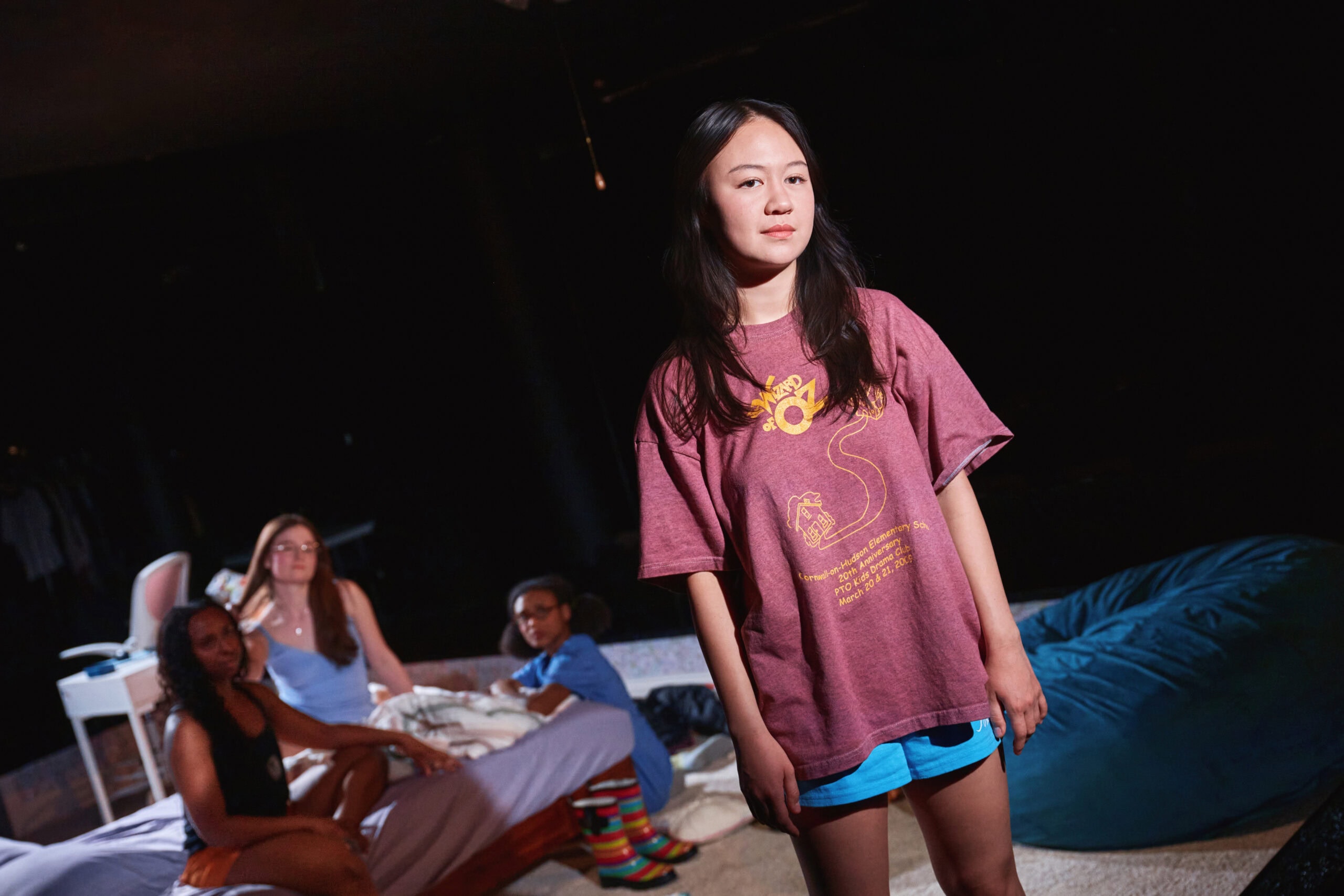 Renée-Nicole Powell, Sophie Rossman, Kayta Thomas, and Amalia Yoo in Dad Don't Read This. Photo: Valerie Terranova