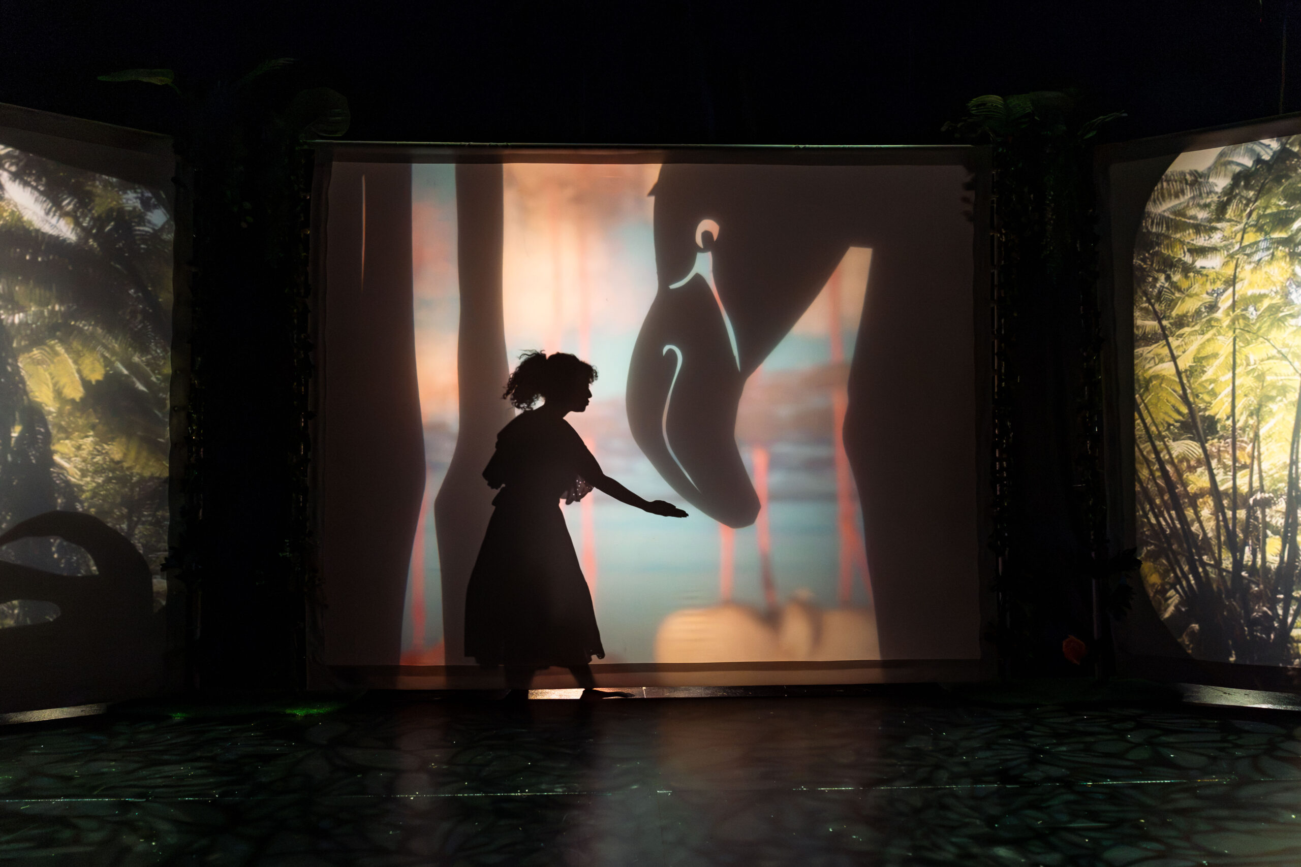 The puppet and shadow work of <i>Isla</i>. Photo: Rebecca Michelson
