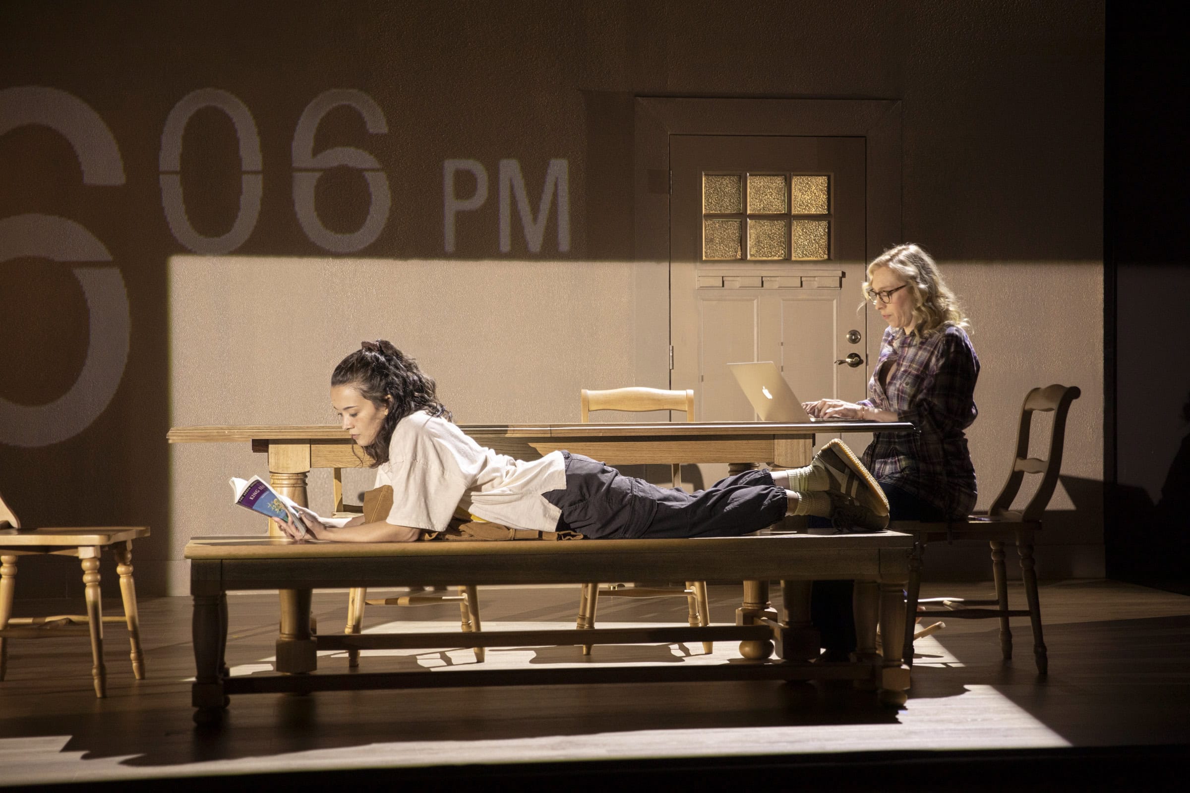 Izabel Mar and Crystal Finn in ANON. Photo: Monique Carboni
